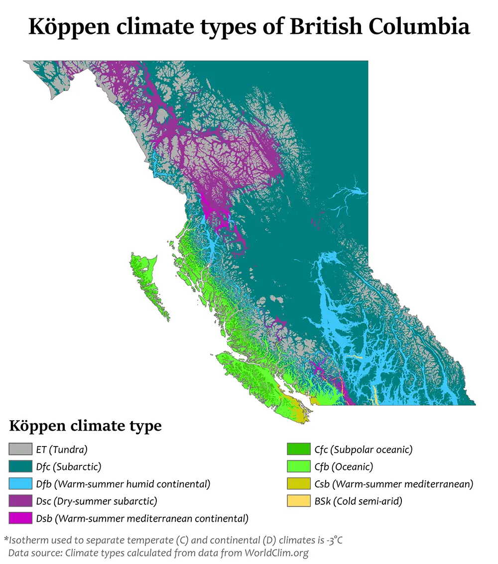 Climate Zones British Columbia
