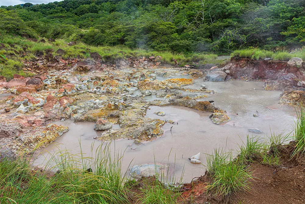 Moddervulkaan bij Rincon de la Vieja