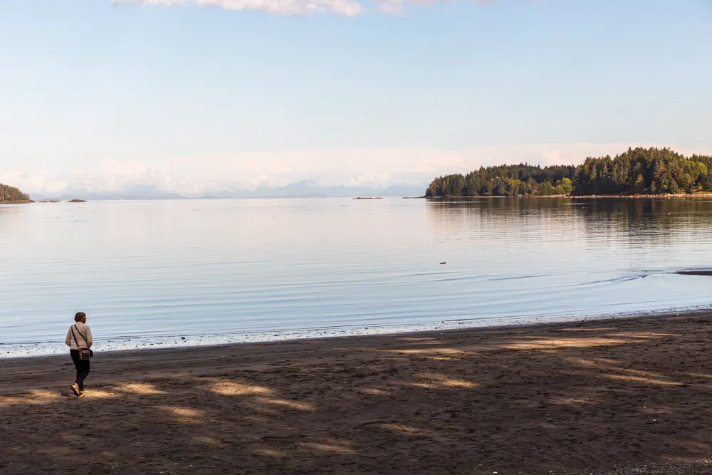 Beaver Harbour met het vaste land van Canada aan de overkant