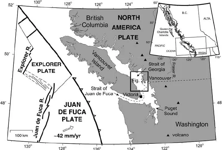 Tectonic setting Vancouver Island